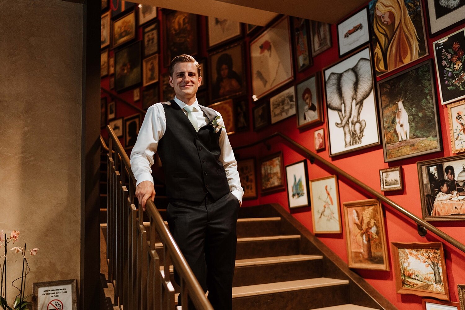 intimate wedding day at J Parker Chicago