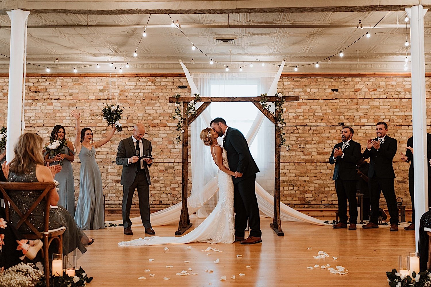 Wedding Ceremony at Highland Loft Wedding Venue