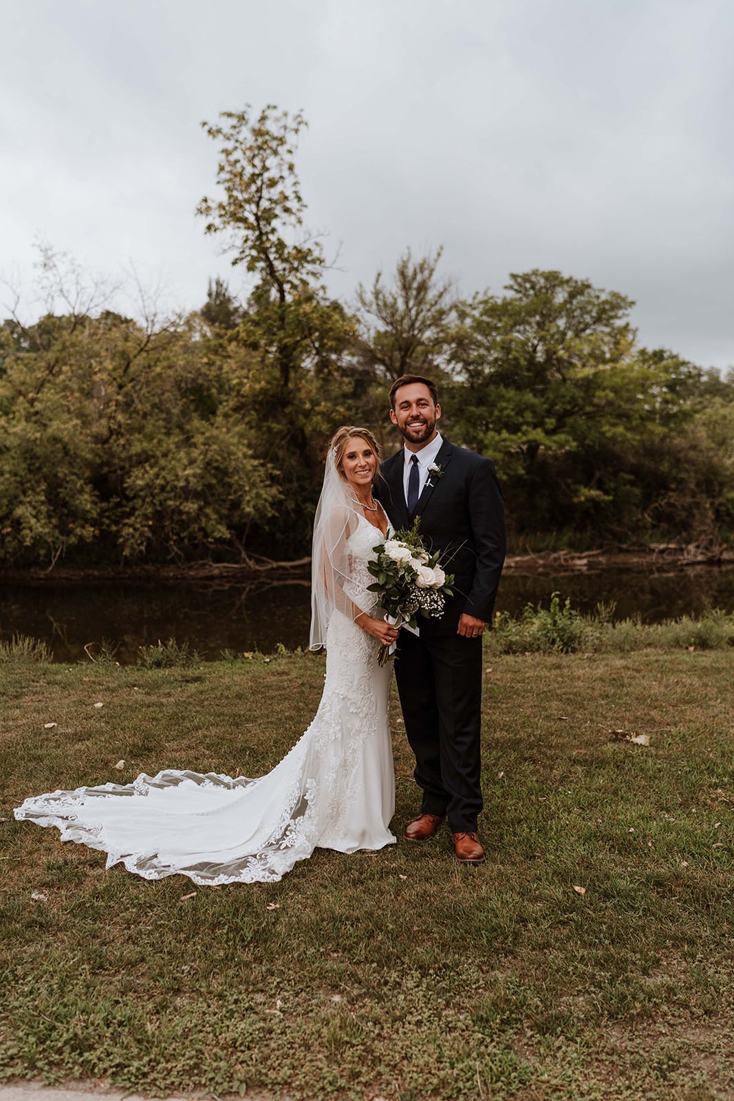 Bride and groom wedding portraits