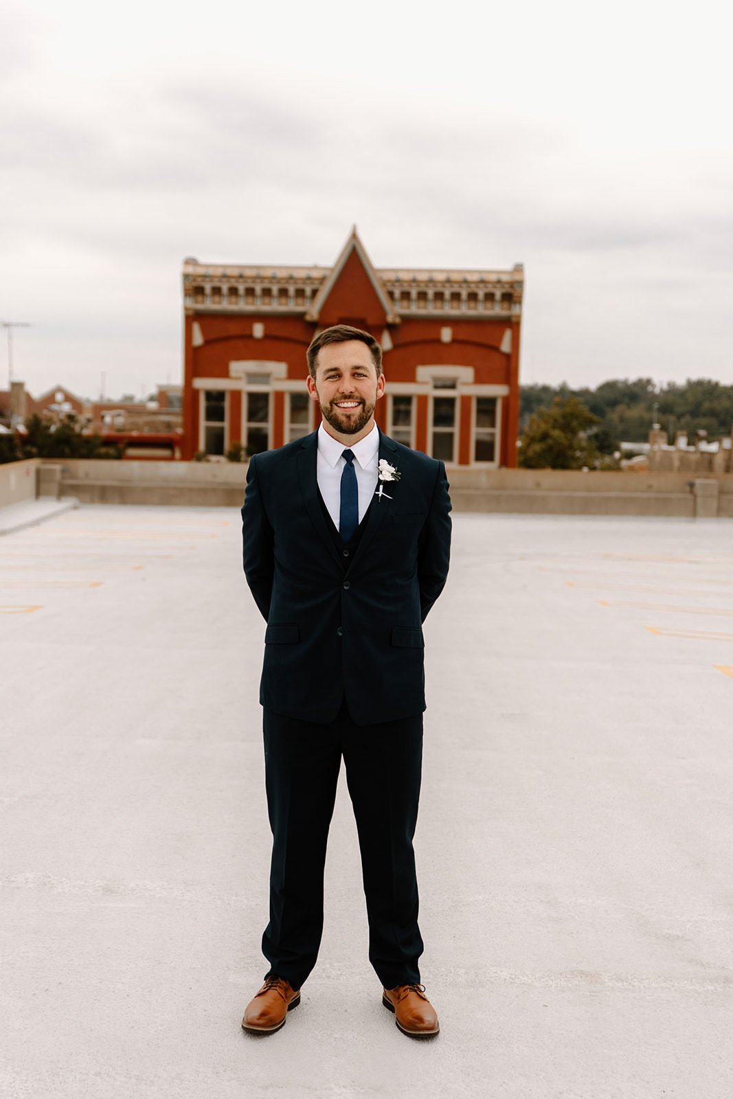 Groom gets ready before his Elgin Wedding