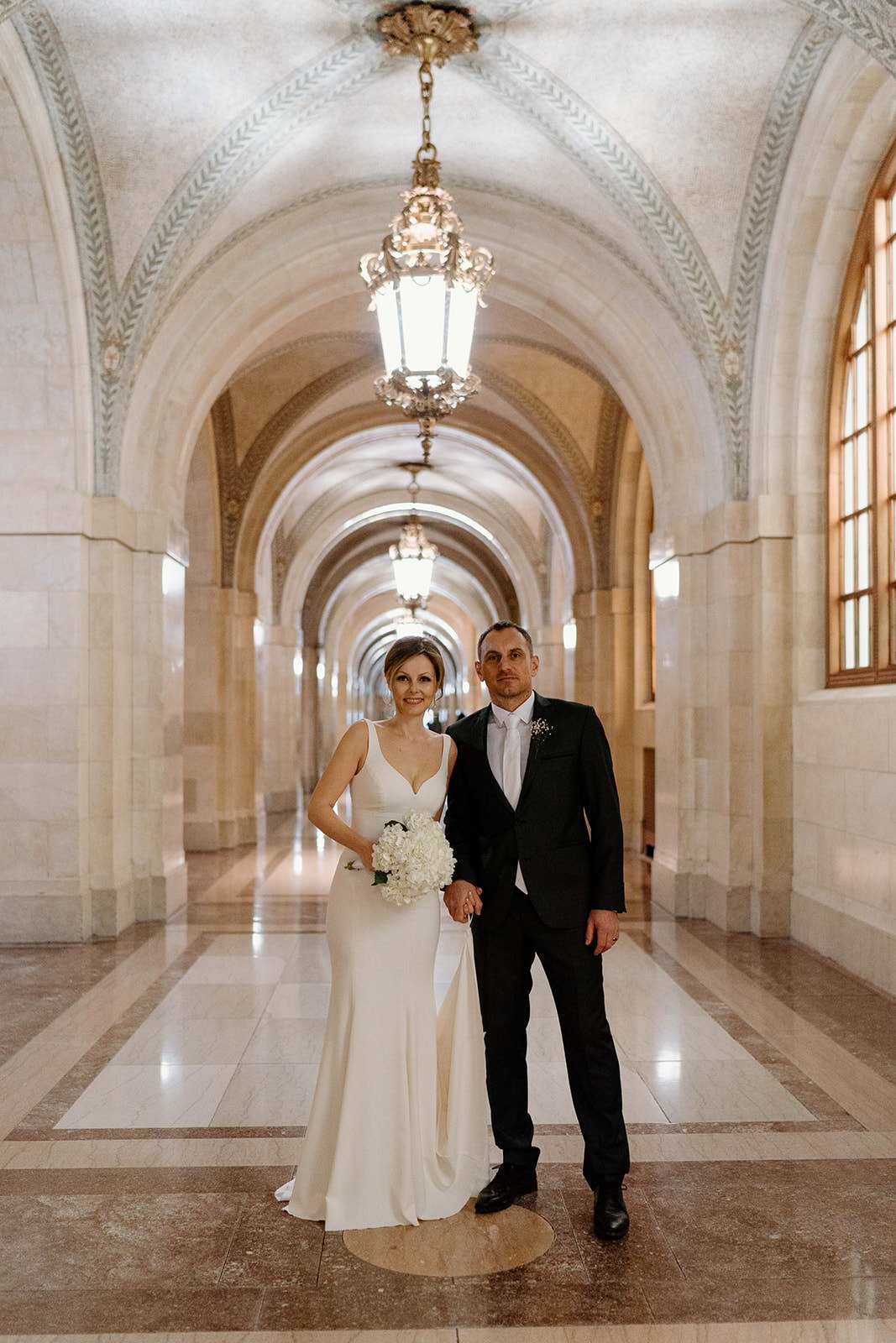 Winter elopement in Chicago
