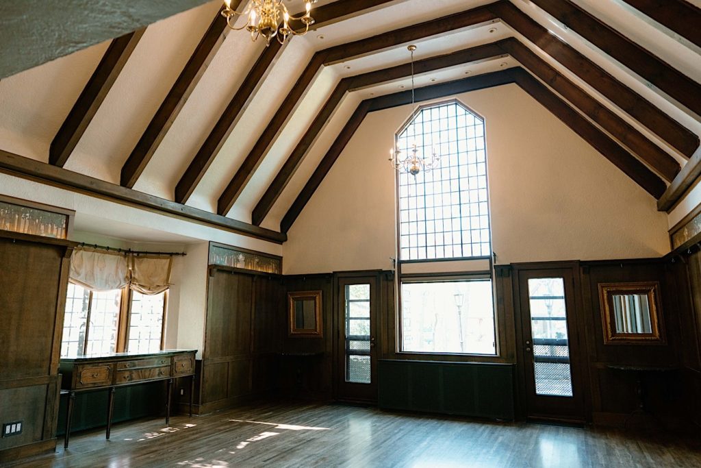 Inside the main room of the Grove Redfield Estate.