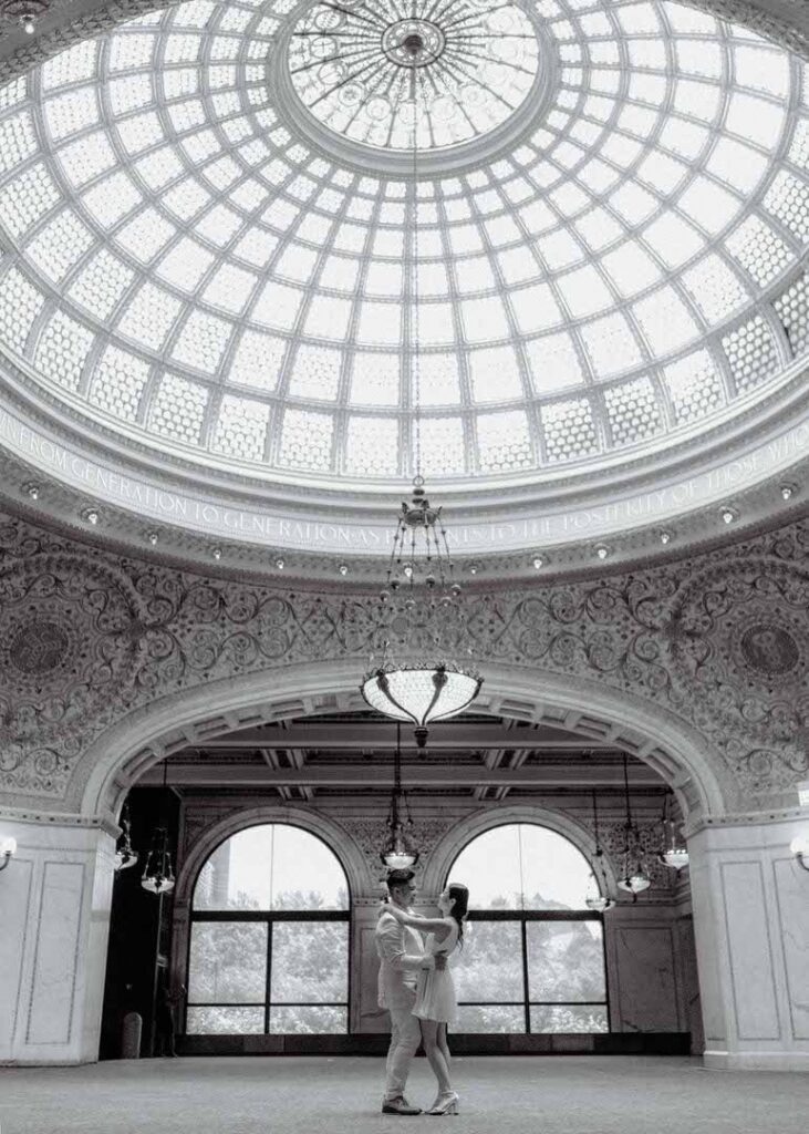 chicago elopement at the chicago cultural center