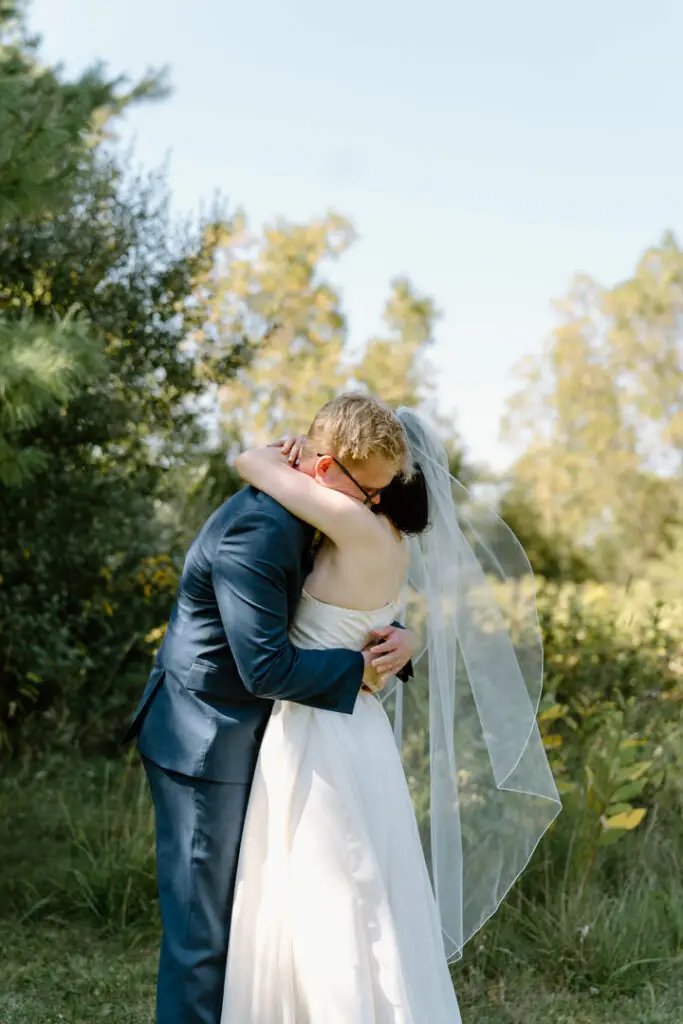 Destination wedding photographer Michigan family farm wedding
