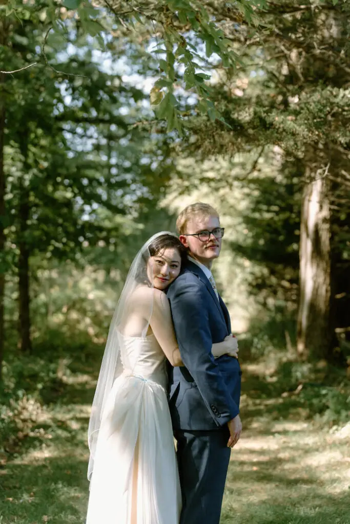 Destination wedding photographer Michigan family farm wedding