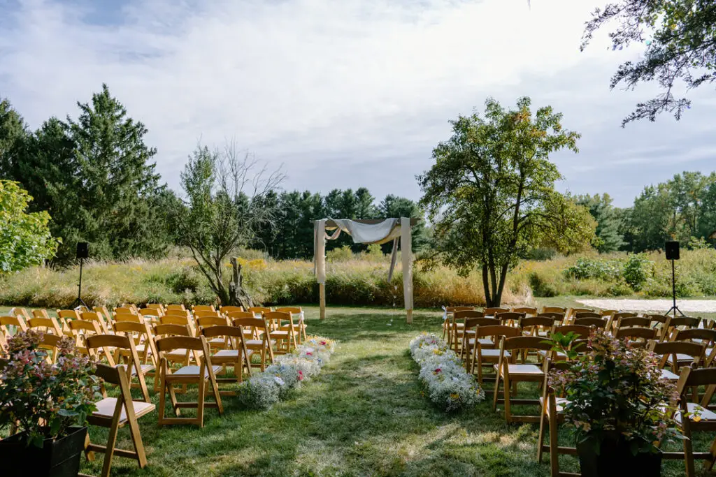 Destination wedding photographer Michigan family farm wedding