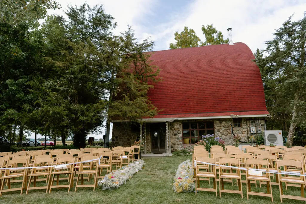 Destination wedding photographer Michigan family farm wedding