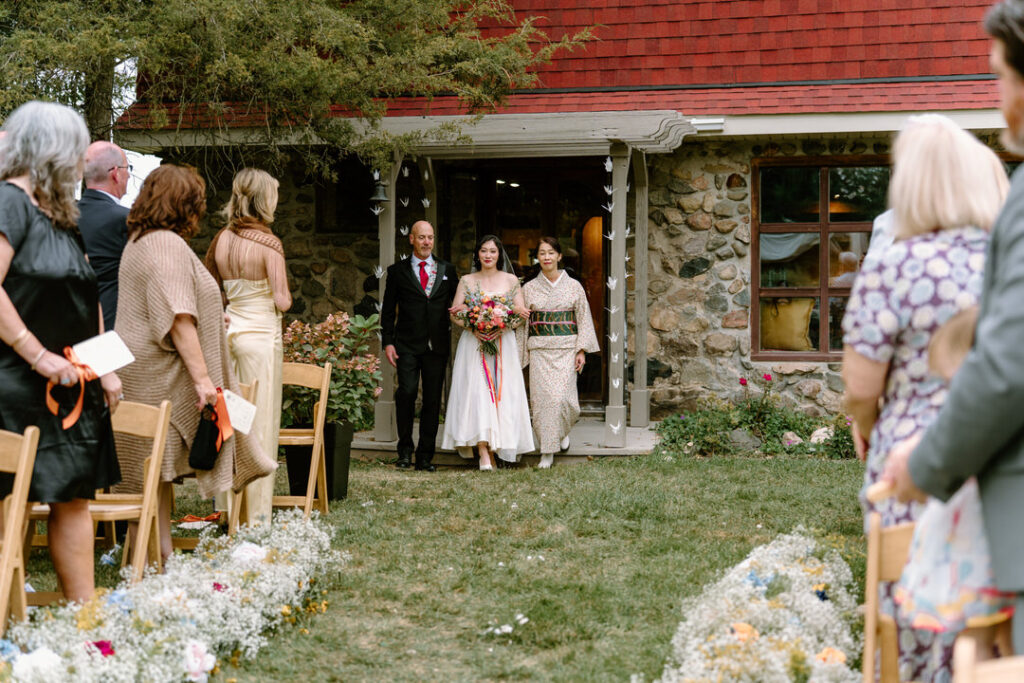 Destination wedding photographer Michigan family farm wedding