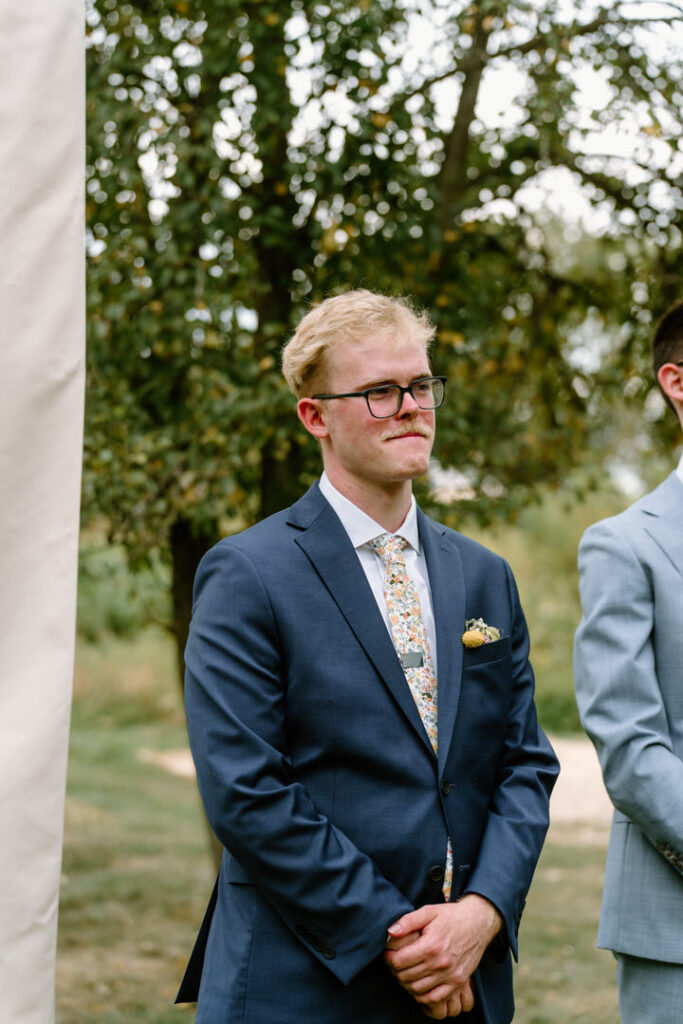 Destination wedding photographer Michigan family farm wedding