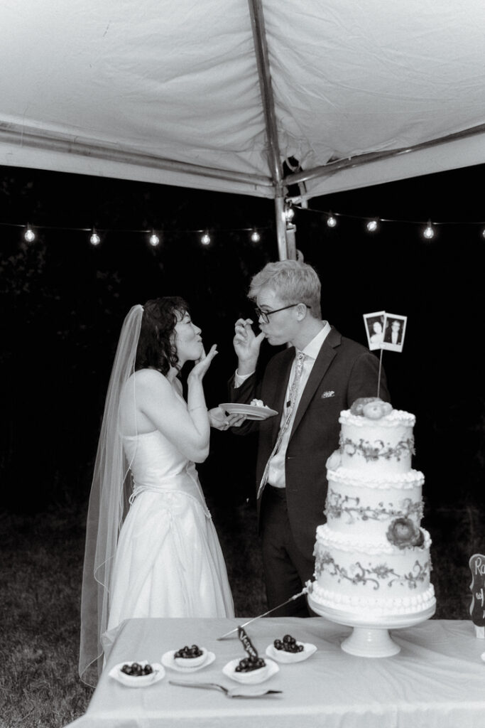 Destination wedding photographer Michigan family farm wedding