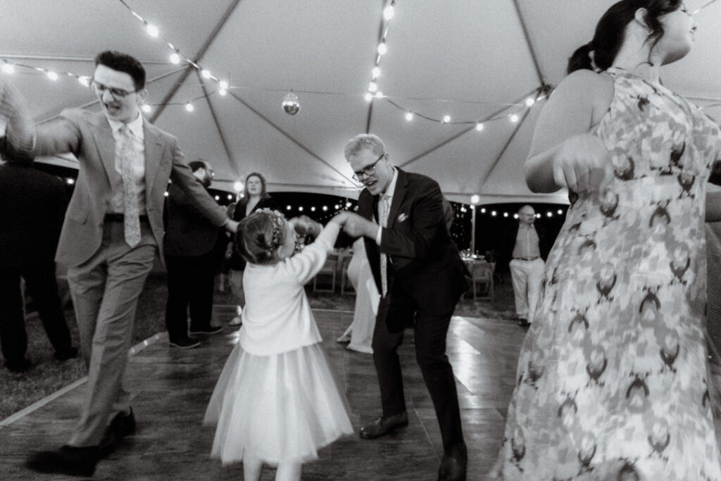 Destination wedding photographer Michigan family farm wedding
