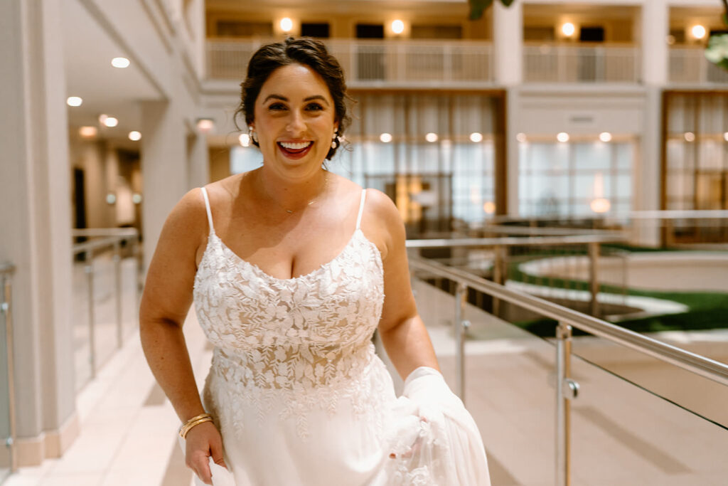Bride and Groom first looks at their hotel next door by Ostaria Via Stato