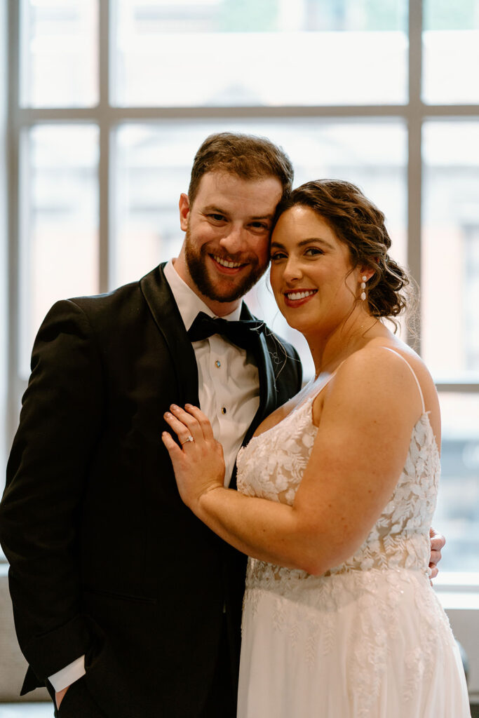 Bride and Groom first looks at their hotel next door by Osteria Via Stato