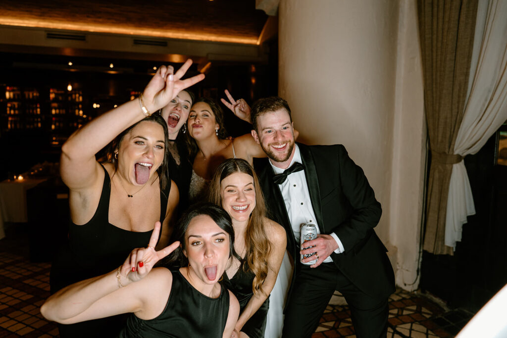 chicago photo booth rental at wedding in Osteria Via Stato