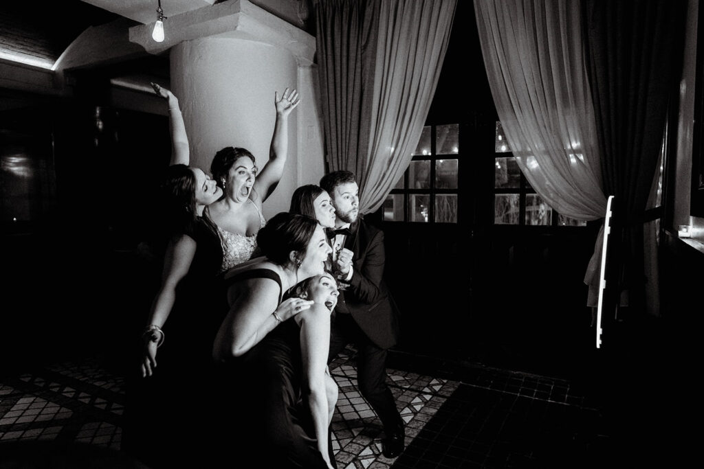 chicago photo booth rental at wedding in Osteria Via Stato