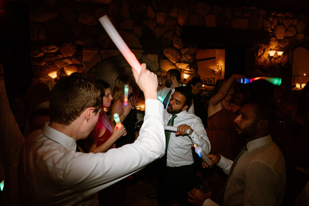 Open dance floor at a wedding in Osteria Via Stato Chicago